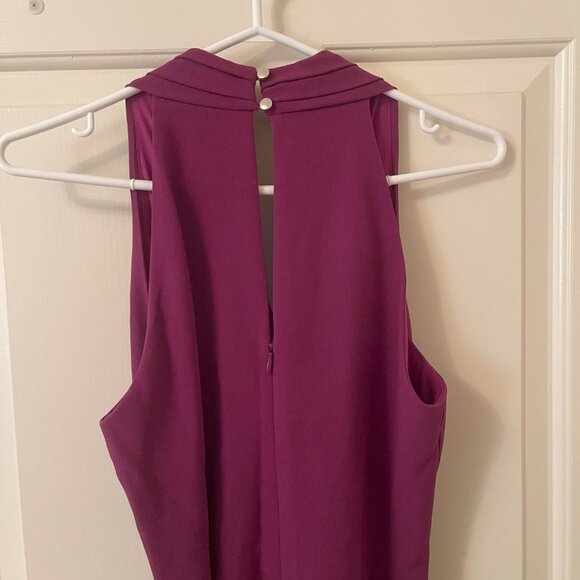 Julia Jordan Purple Belted Jumpsuit Size 4 - Picture 8 of 9